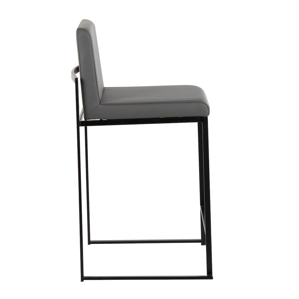Fuji High Back 26" Fixed-Height Counter Stool - Set of 3