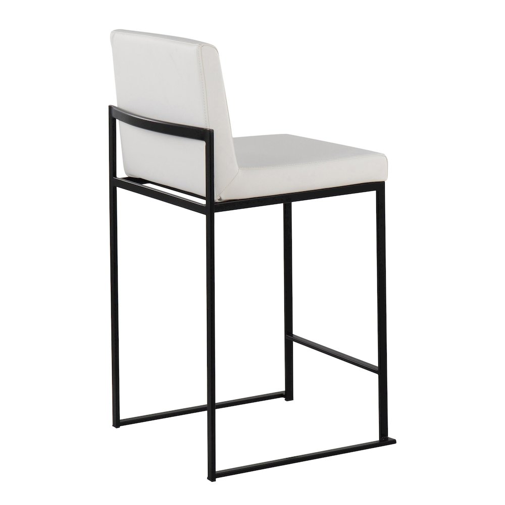 Fuji High Back 26" Fixed-Height Counter Stool - Set of 3