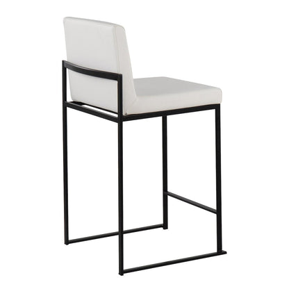 Fuji High Back 26" Fixed-Height Counter Stool - Set of 3