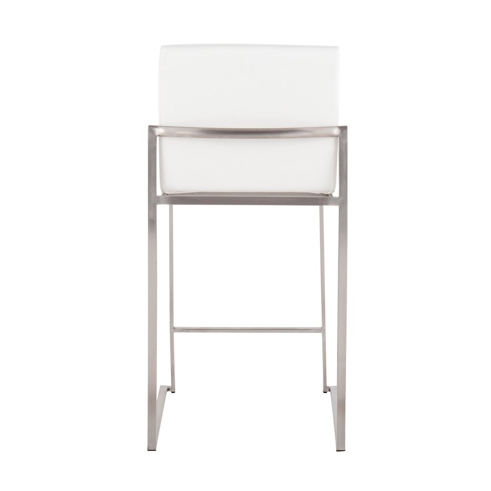 Fuji High Back 26" Fixed-Height Counter Stool - Set of 3