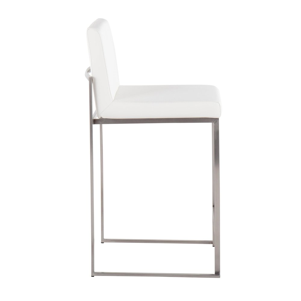 Fuji High Back 26" Fixed-Height Counter Stool - Set of 3