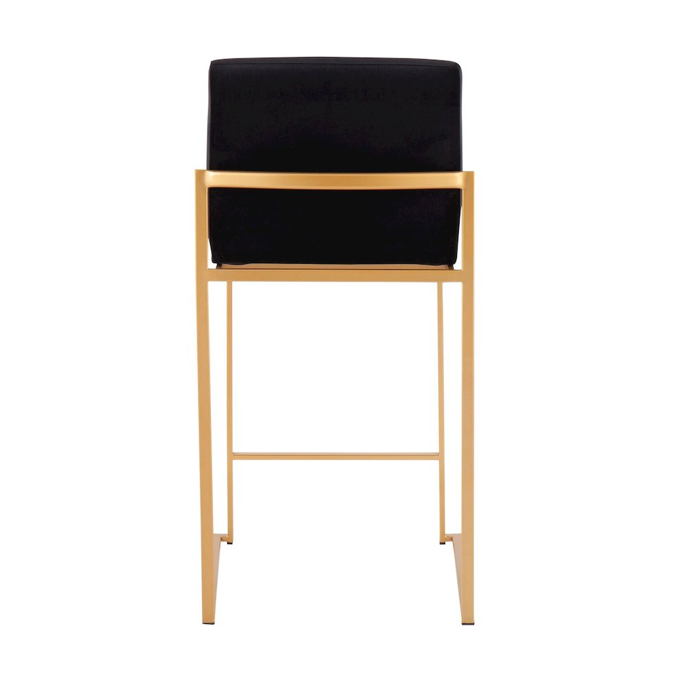 Fuji High Back 26" Fixed-Height Counter Stool - Set of 3