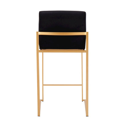 Fuji High Back 26" Fixed-Height Counter Stool - Set of 3