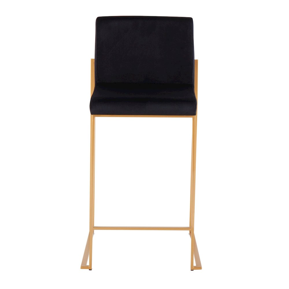 Fuji High Back 26" Fixed-Height Counter Stool - Set of 3
