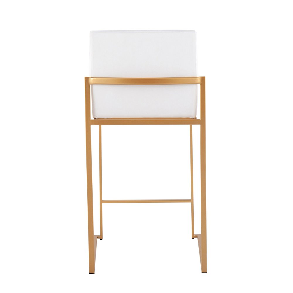 Fuji High Back 26" Fixed-Height Counter Stool - Set of 3