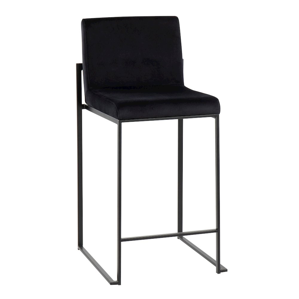 Fuji High Back 26" Fixed-Height Counter Stool - Set of 3