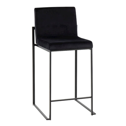 Fuji High Back 26" Fixed-Height Counter Stool - Set of 3