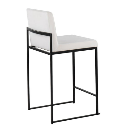 Fuji High Back 26" Fixed-Height Counter Stool - Set of 3