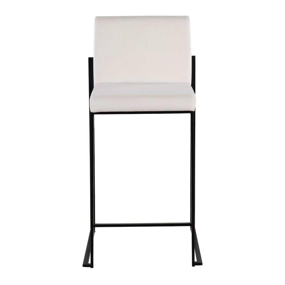 Fuji High Back 26" Fixed-Height Counter Stool - Set of 3