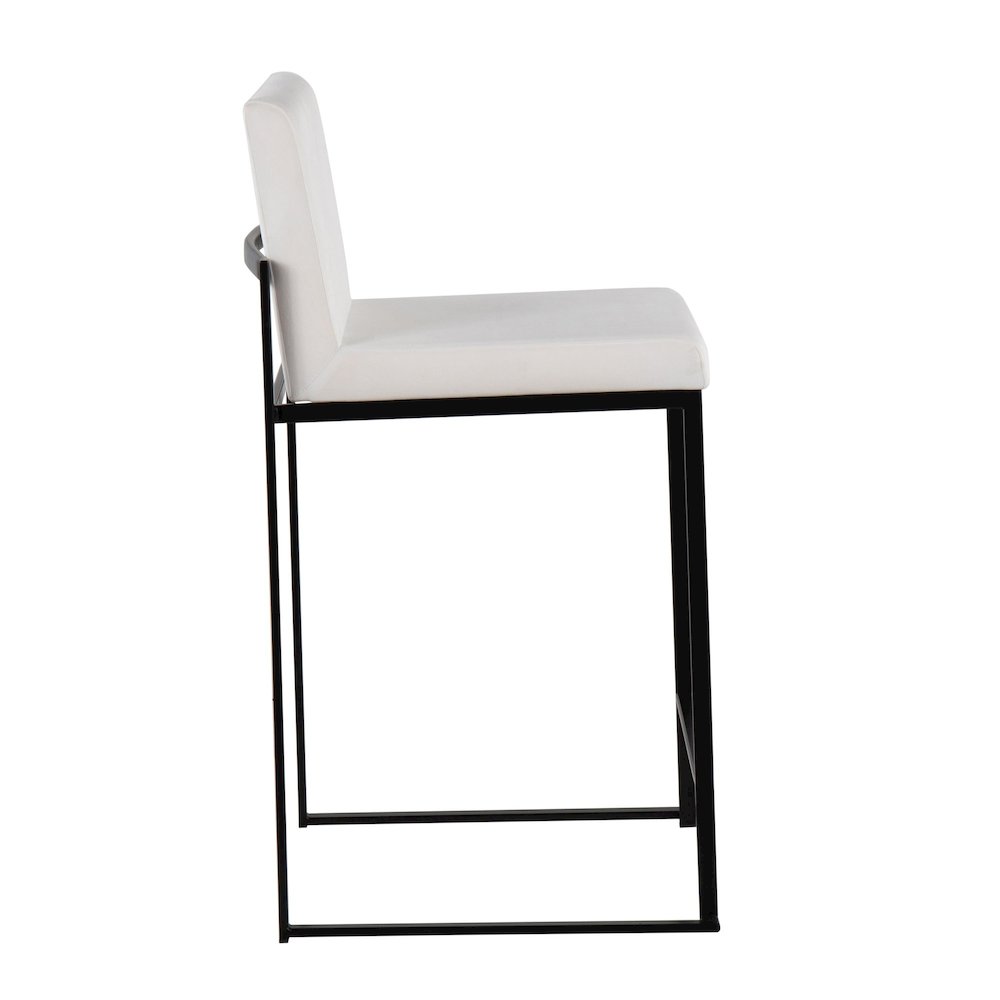 Fuji High Back 26" Fixed-Height Counter Stool - Set of 3