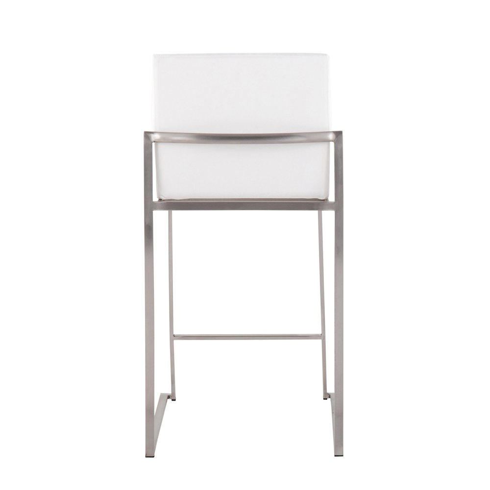 Fuji High Back 26" Fixed-Height Counter Stool - Set of 3