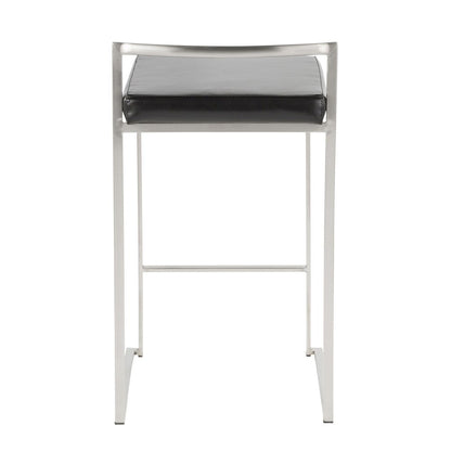Fuji Stacker 26" Fixed-Height Counter Stool - Set of 3