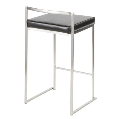 Fuji Stacker 26" Fixed-Height Counter Stool - Set of 3