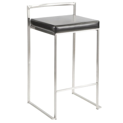 Fuji Stacker 26" Fixed-Height Counter Stool - Set of 3