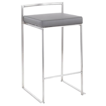Fuji Stacker 26" Fixed-Height Counter Stool - Set of 3