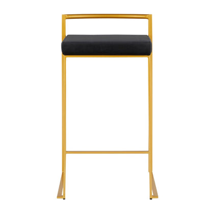 Fuji Stacker 26" Fixed-Height Counter Stool - Set of 3