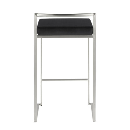 Fuji Stacker 26" Fixed-Height Counter Stool - Set of 3