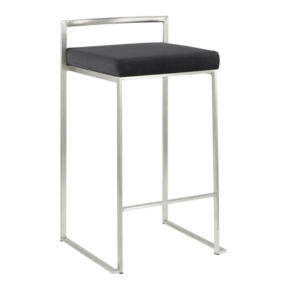 Fuji Stacker 26" Fixed-Height Counter Stool - Set of 3