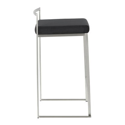 Fuji Stacker 26" Fixed-Height Counter Stool - Set of 3
