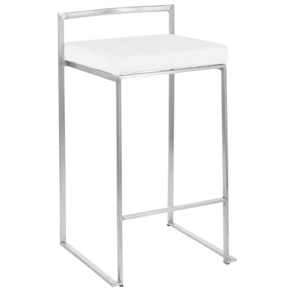 Fuji Stacker 26" Fixed-Height Counter Stool - Set of 3