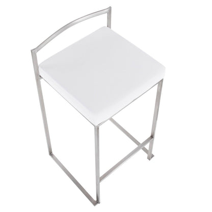 Fuji Stacker 26" Fixed-Height Counter Stool - Set of 3