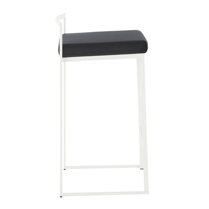 Fuji Stacker 26" Fixed-Height Counter Stool - Set of 3