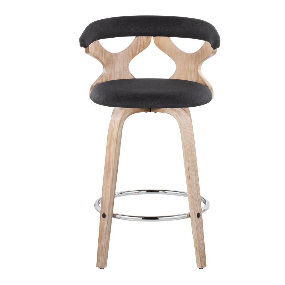 Silver Gardenia 26" Fixed-Height Counter Stool - Set of 2