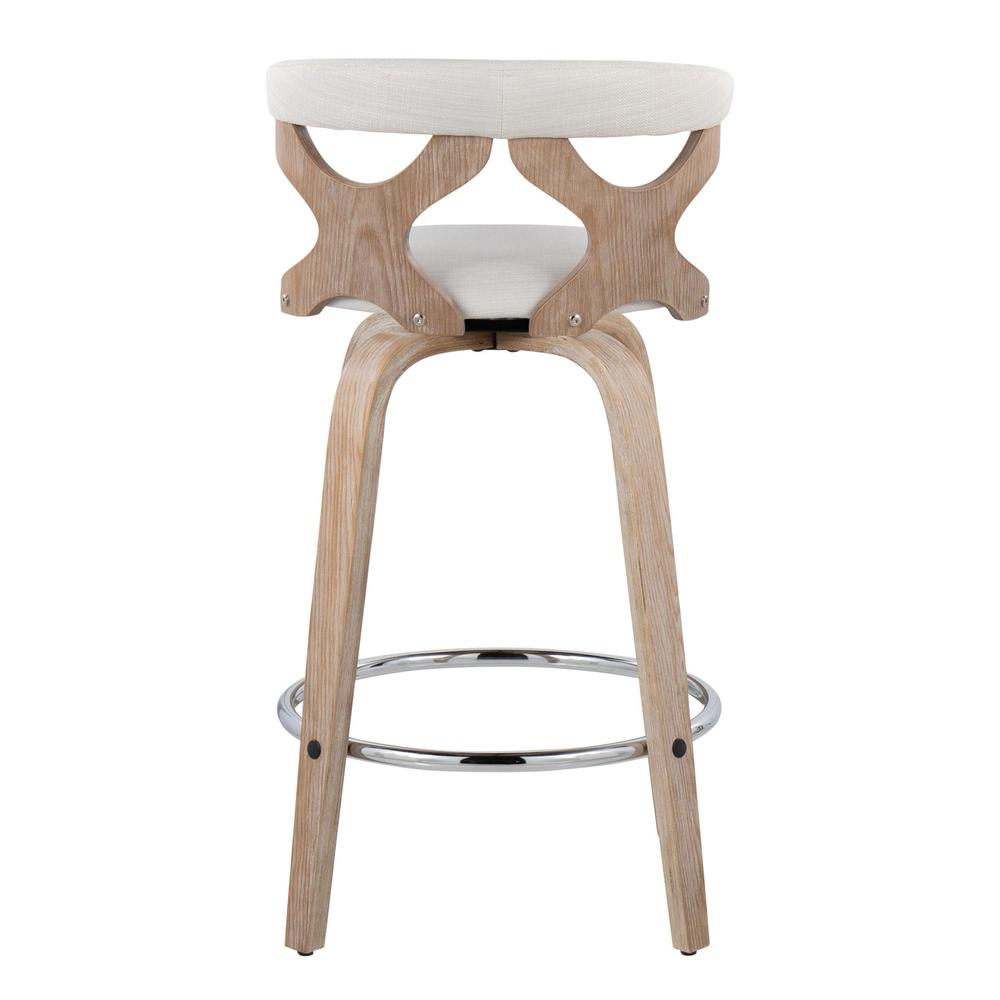 Silver Gardenia 26" Fixed-Height Counter Stool - Set of 2