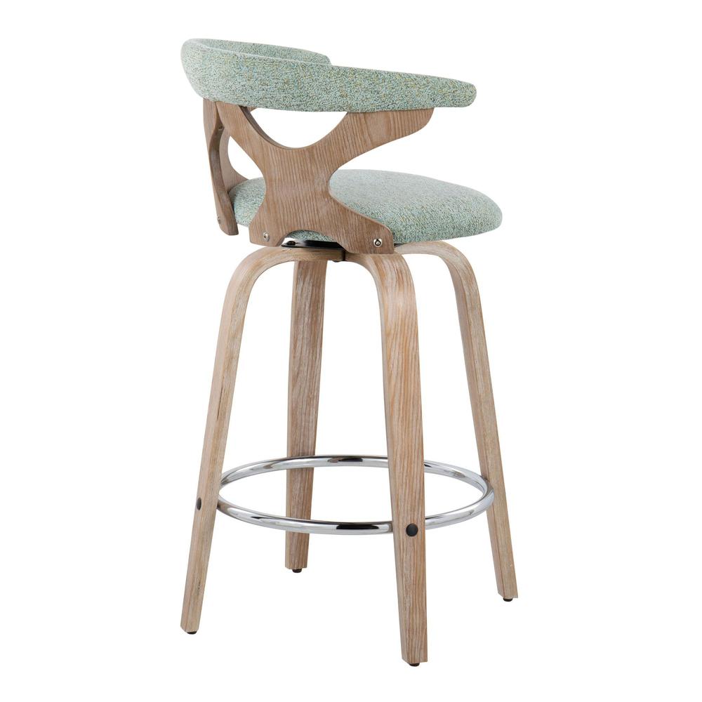 Silver Gardenia 26" Fixed-Height Counter Stool - Set of 2