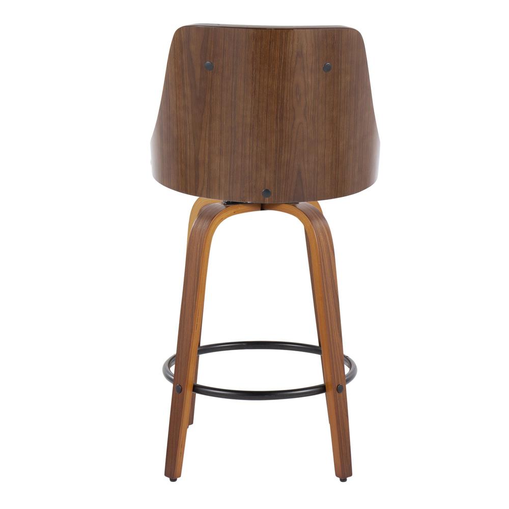 Grey Gianna 26" Fixed-Height Counter Stool - Set of 2