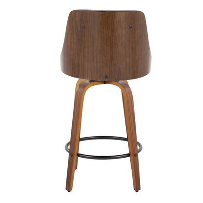 Grey Gianna 26" Fixed-Height Counter Stool - Set of 2