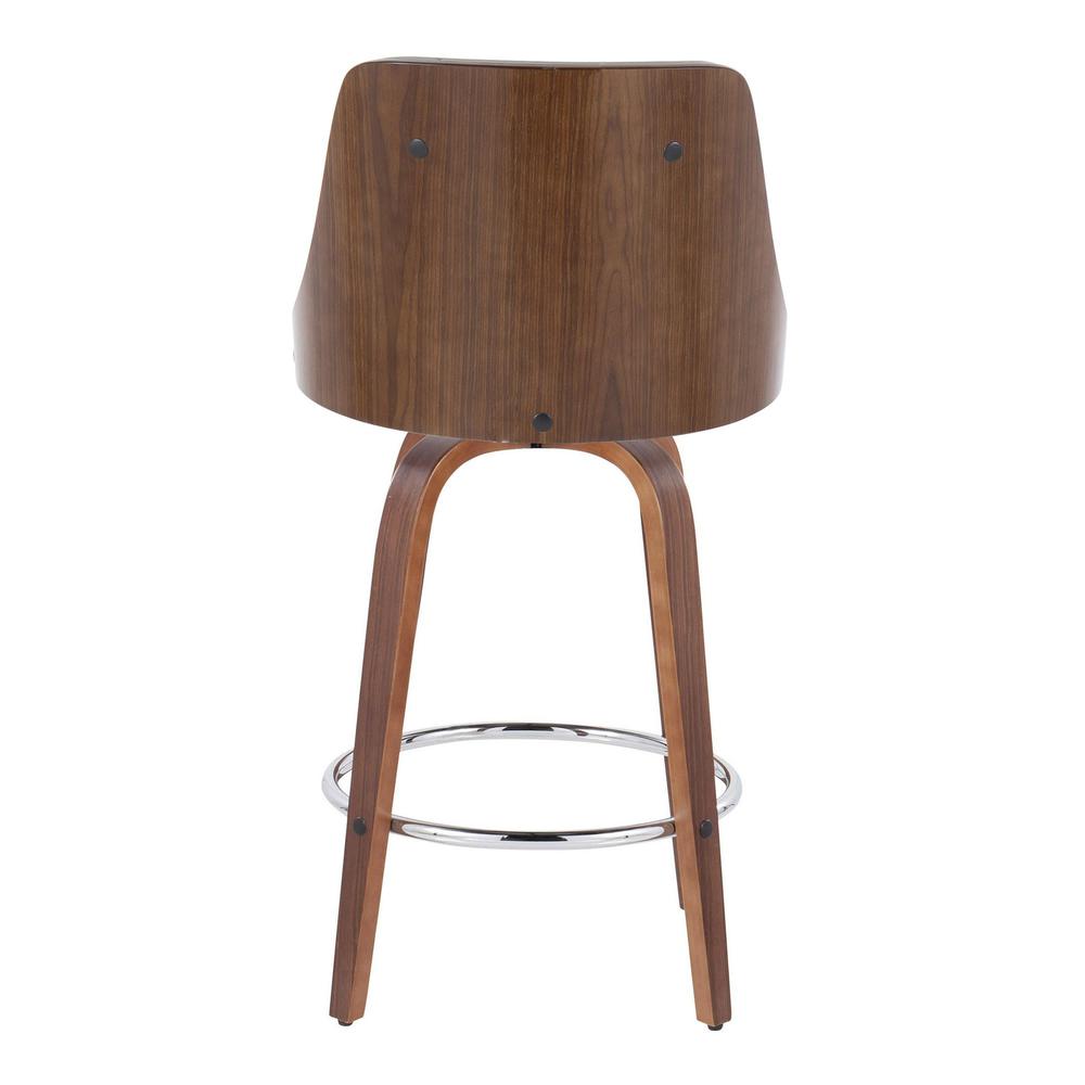 Grey Gianna 26" Fixed-Height Counter Stool - Set of 2
