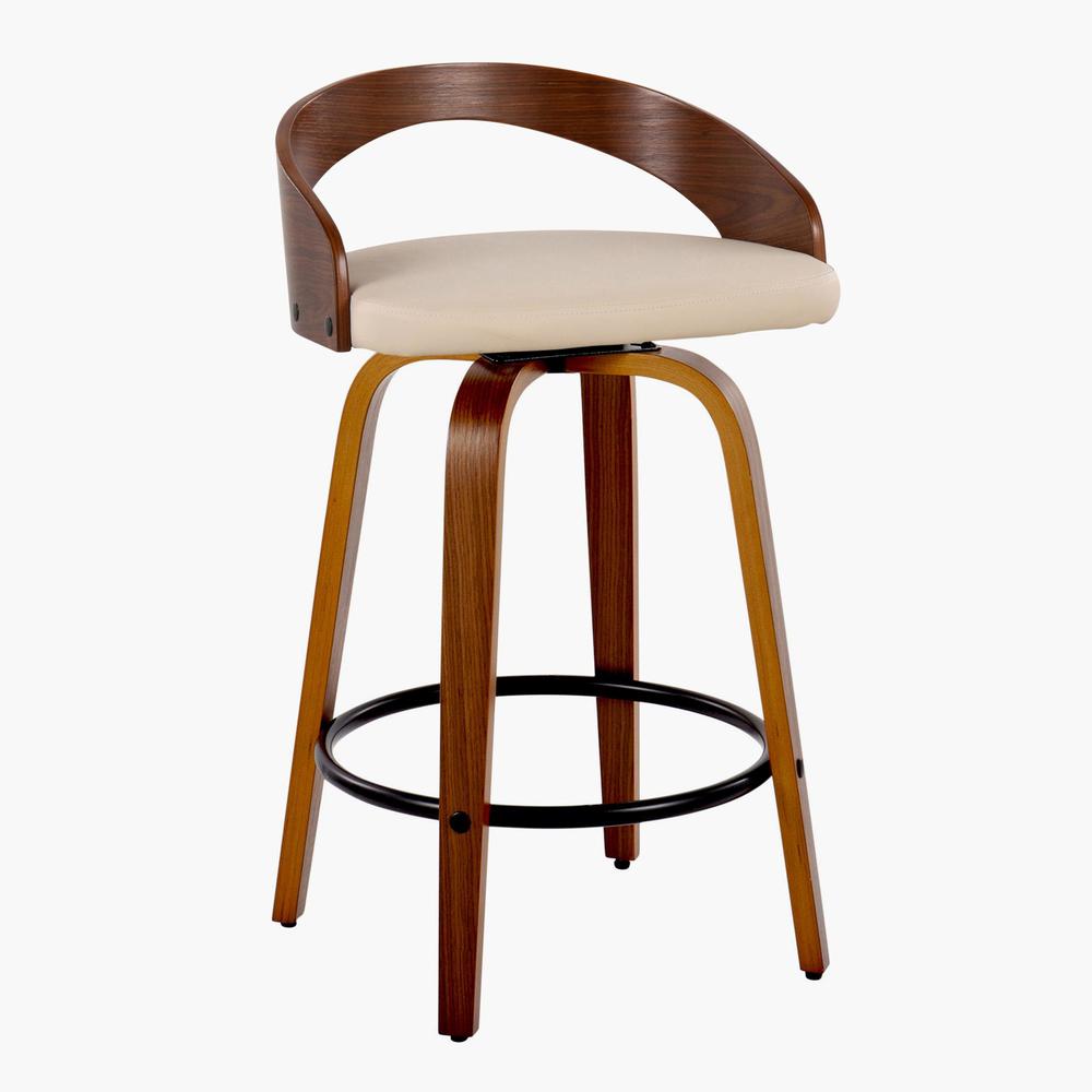 Beige Grotto 26" Fixed-Height Counter Stool - Set of 2