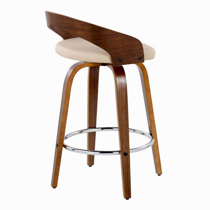 Brown Grotto 26" Fixed-Height Counter Stool - Set of 2
