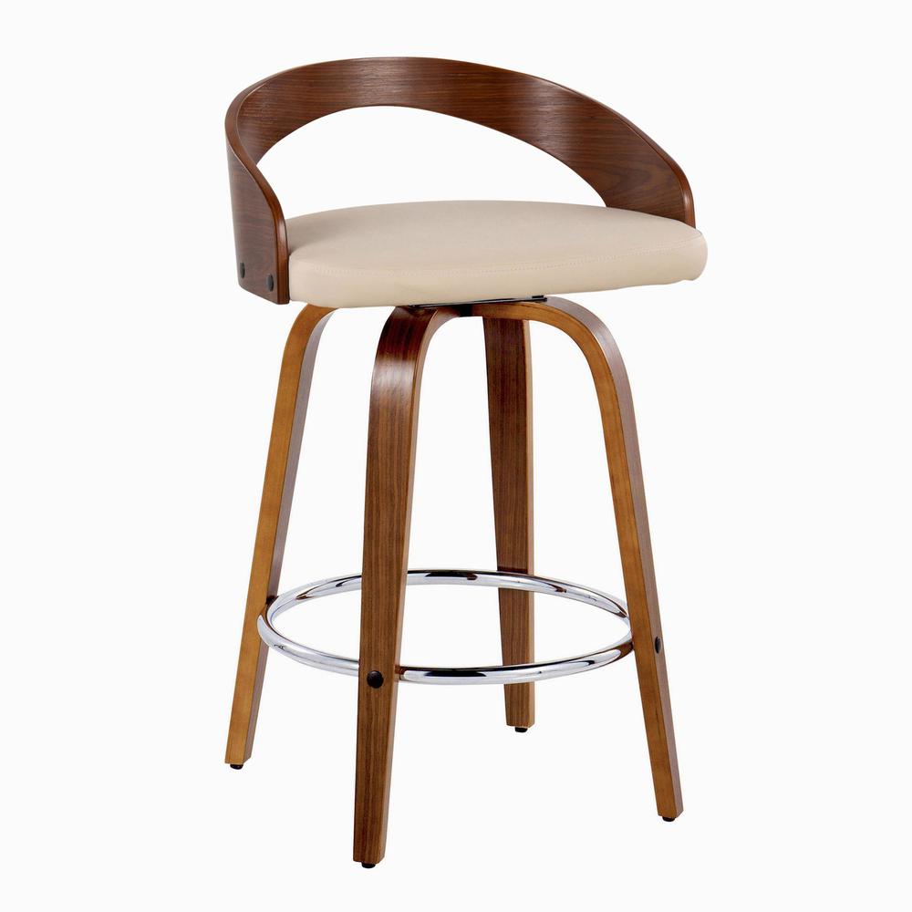 Brown Grotto 26" Fixed-Height Counter Stool - Set of 2