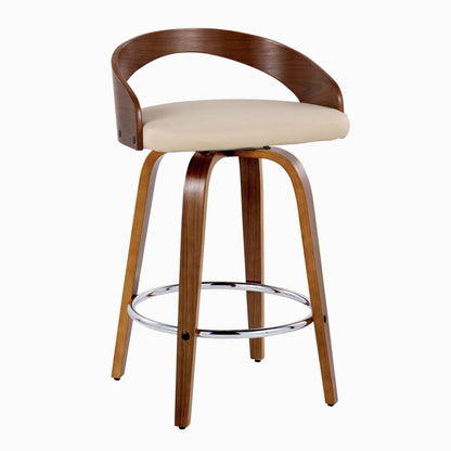 Brown Grotto 26" Fixed-Height Counter Stool - Set of 2