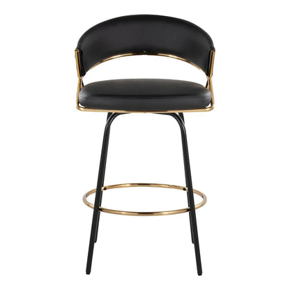 Jie 26" Fixed-Height Counter Stool - Set of 2
