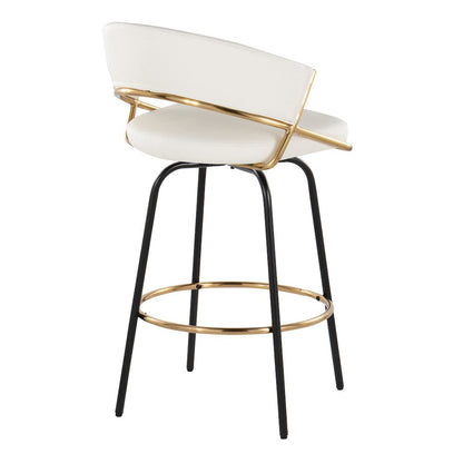 Jie 26" Fixed-Height Counter Stool - Set of 2