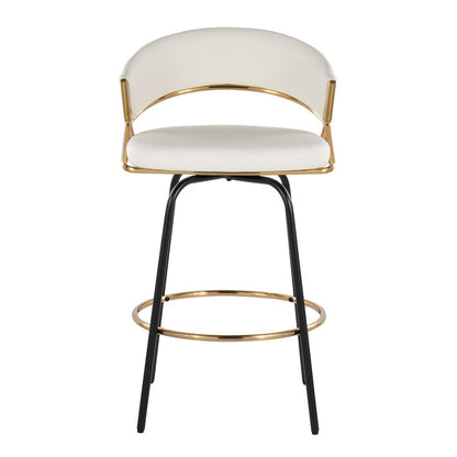 Jie 26" Fixed-Height Counter Stool - Set of 2