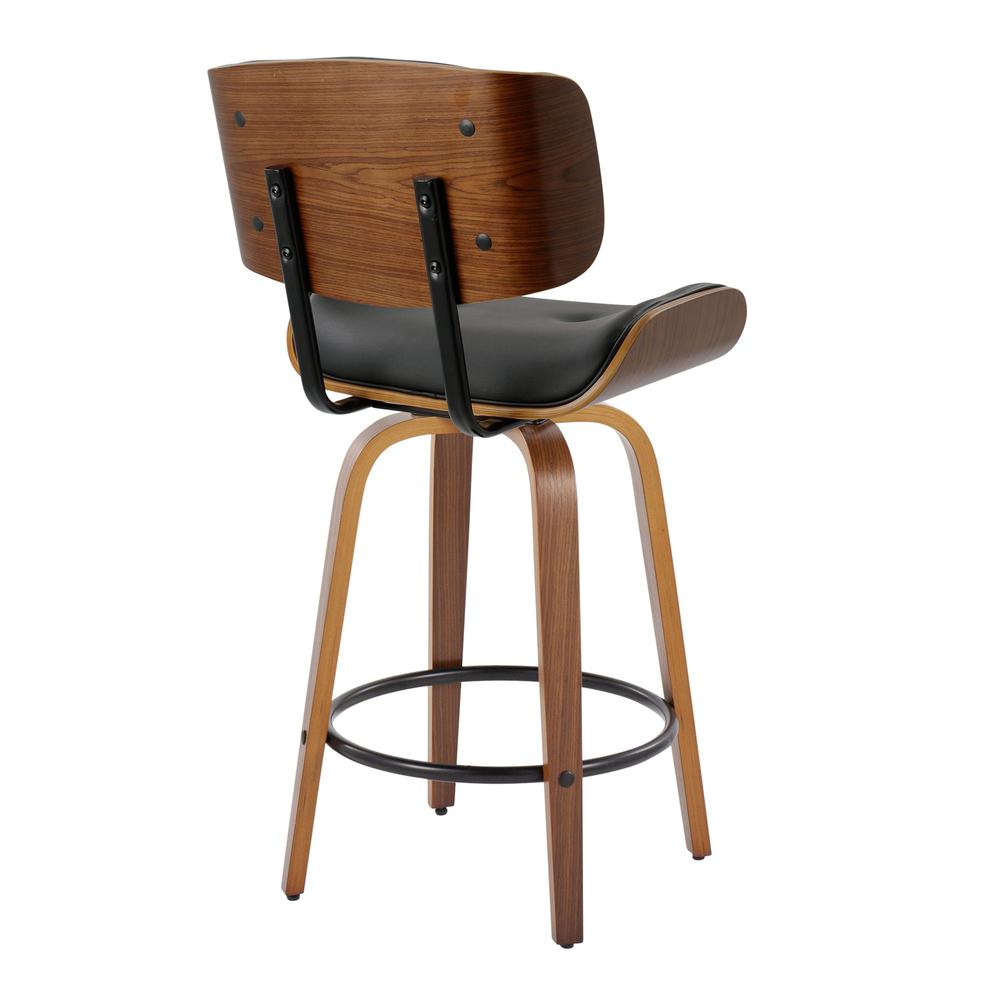 Black Lombardi 26" Fixed-Height Counter Stool - Set of 2
