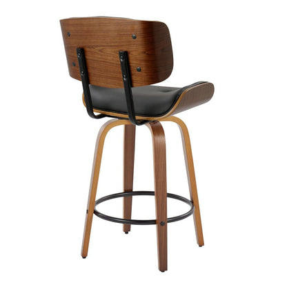 Black Lombardi 26" Fixed-Height Counter Stool - Set of 2