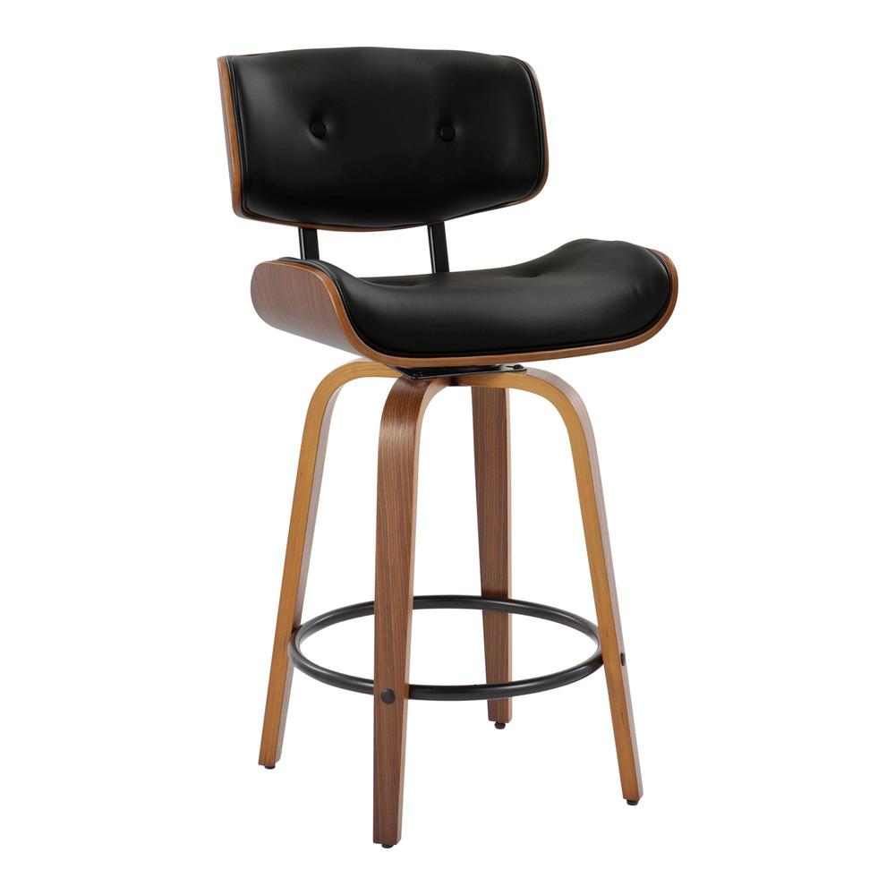 Black Lombardi 26" Fixed-Height Counter Stool - Set of 2