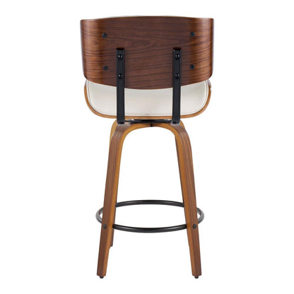 Beige Lombardi 26" Fixed-Height Counter Stool - Set of 2
