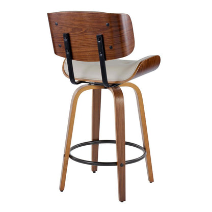 Beige Lombardi 26" Fixed-Height Counter Stool - Set of 2