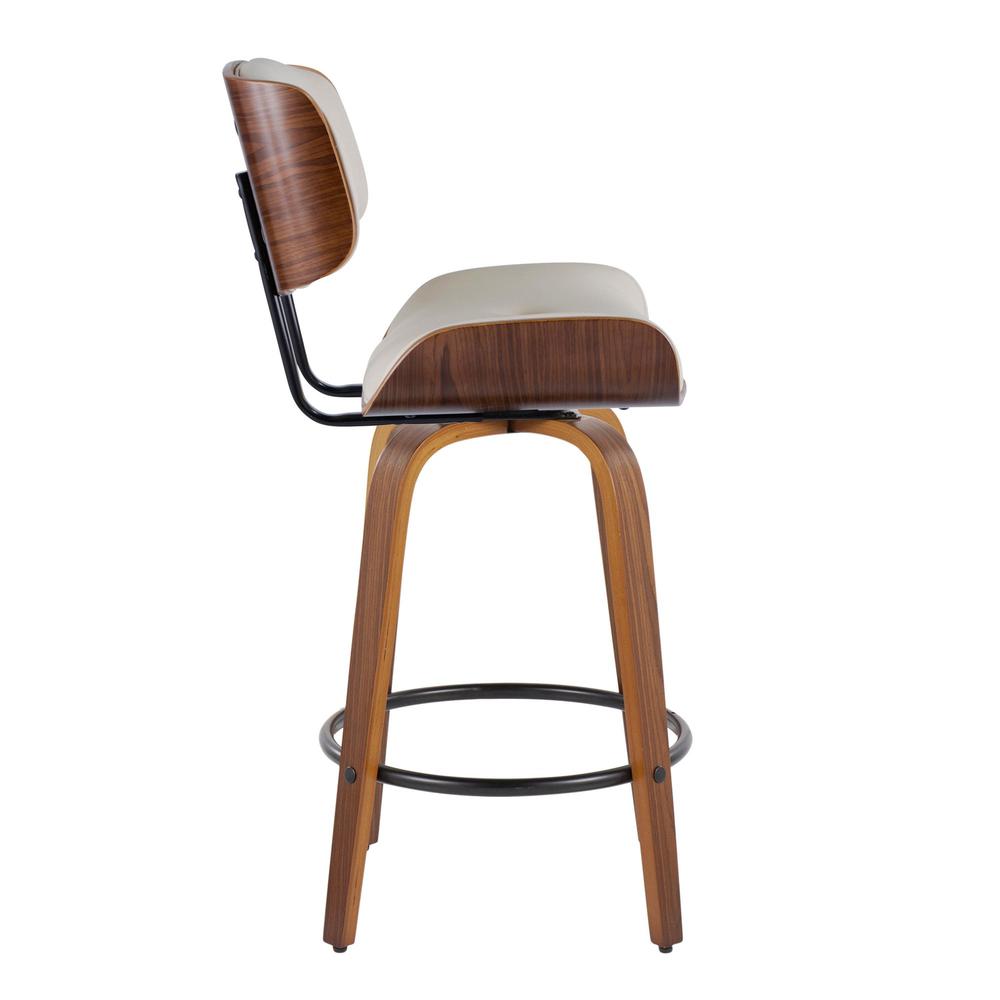 Beige Lombardi 26" Fixed-Height Counter Stool - Set of 2