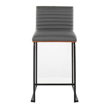 Grey Mason Mara 26" Fixed-Height Counter Stool - Set of 2