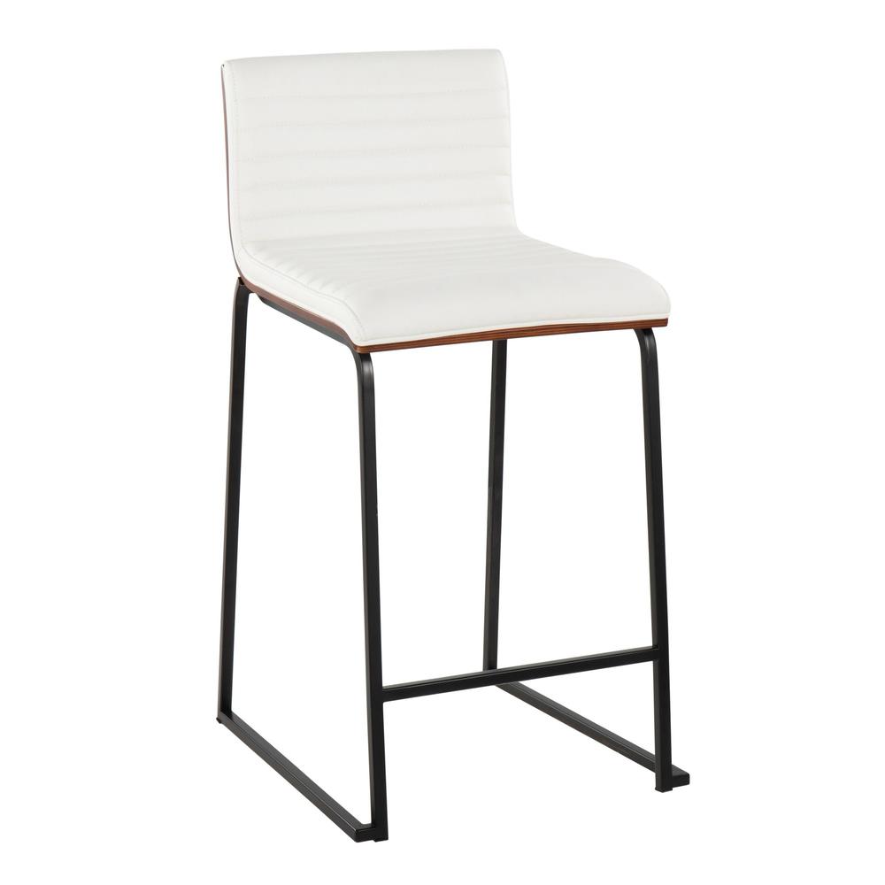 White Mason Mara 26" Fixed-Height Counter Stool - Set of 2