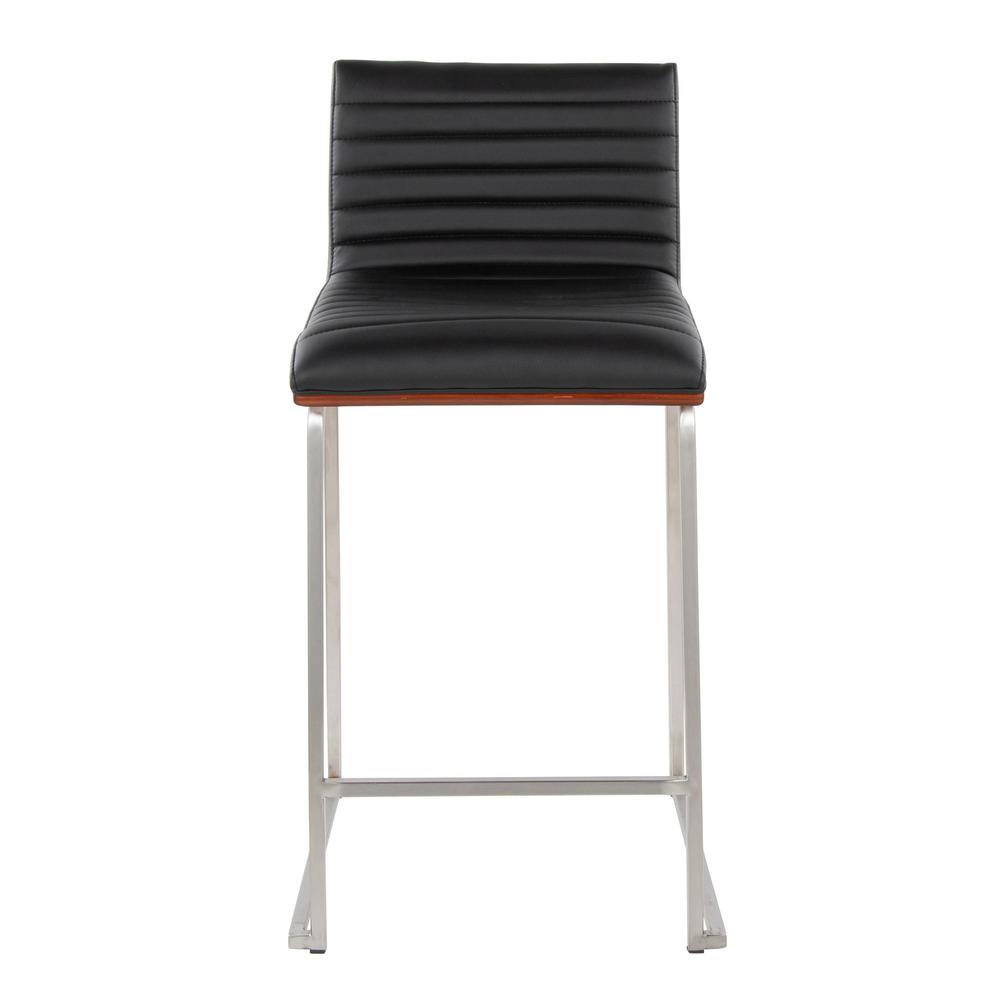 Silver Mason Mara 26" Fixed-Height Counter Stool - Set of 2