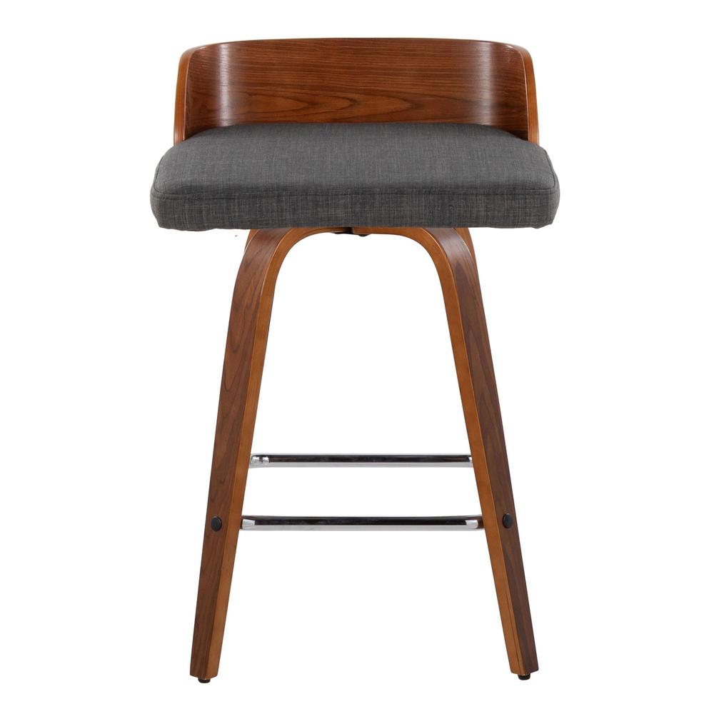 Grey Maya 26" Fixed-Height Counter Stool - Set of 2