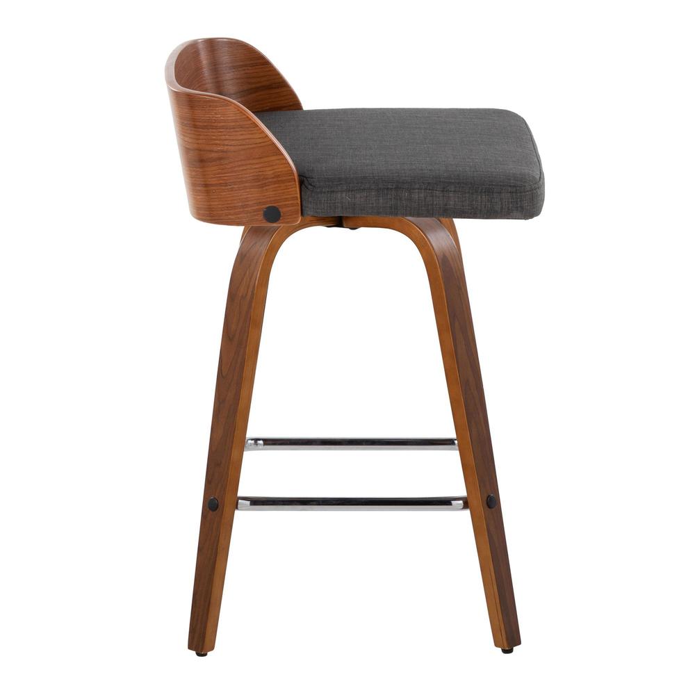 Grey Maya 26" Fixed-Height Counter Stool - Set of 2